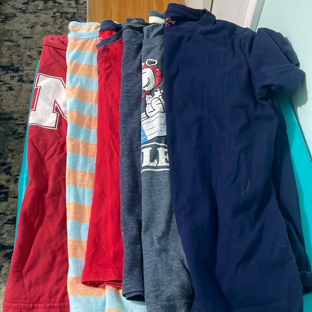 Lot of 6 boys tee shirts size large 10-12